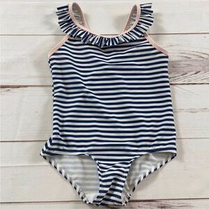 H&M Girls Striped One Piece Swimsuit Size 2-4 Years